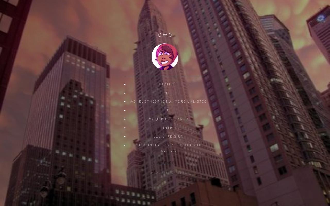 Carrd profile picture for @abt